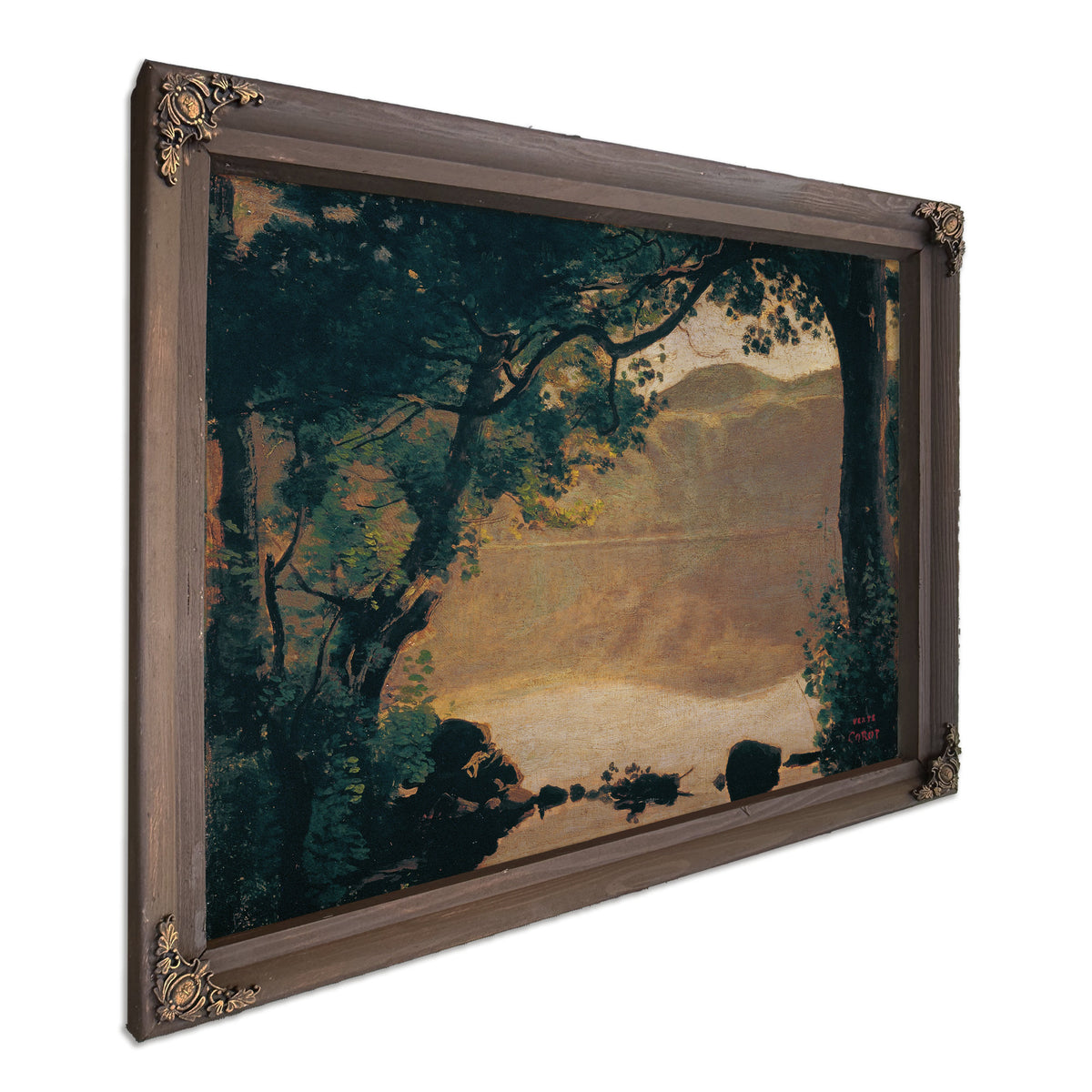 Der Nemisee By Camille Corot