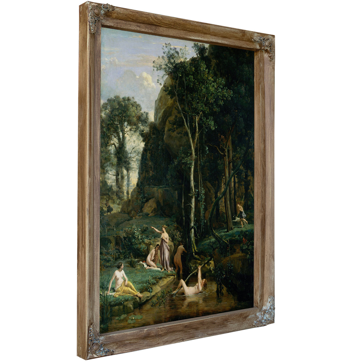 Diana Actaeon Diana Surprised Her Bath By Camille Corot