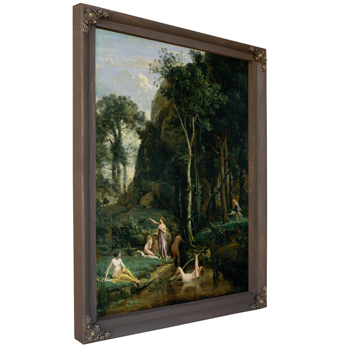 Diana Actaeon Diana Surprised Her Bath By Camille Corot