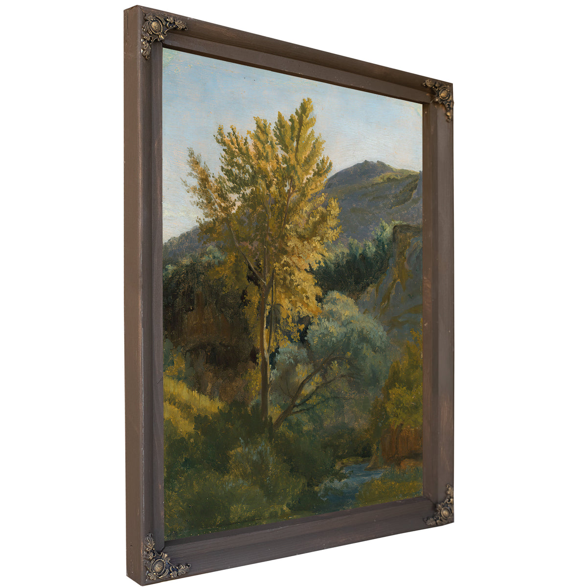 Etude Darbre Pres Dun Torrent En By Camille Corot