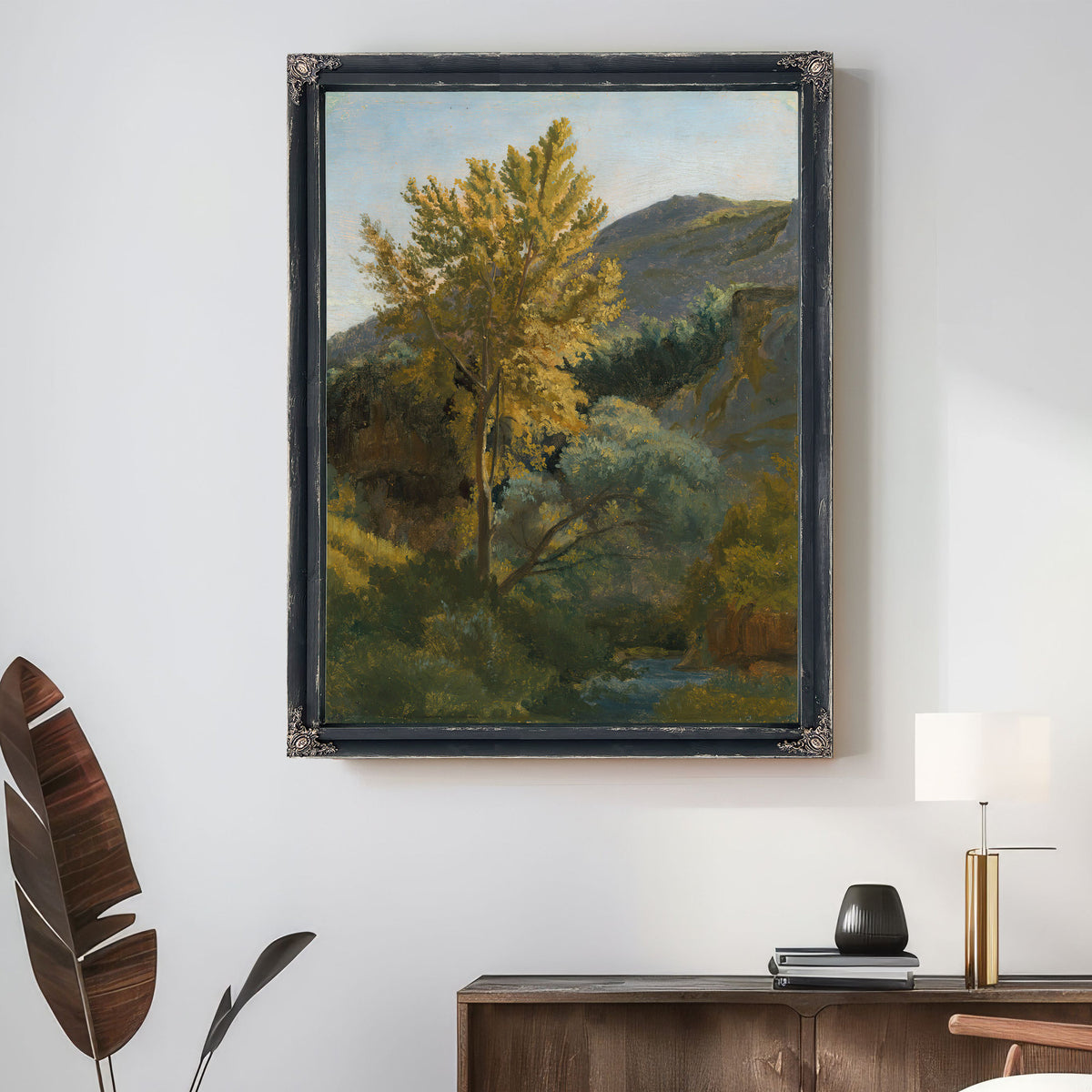 Etude Darbre Pres Dun Torrent En By Camille Corot