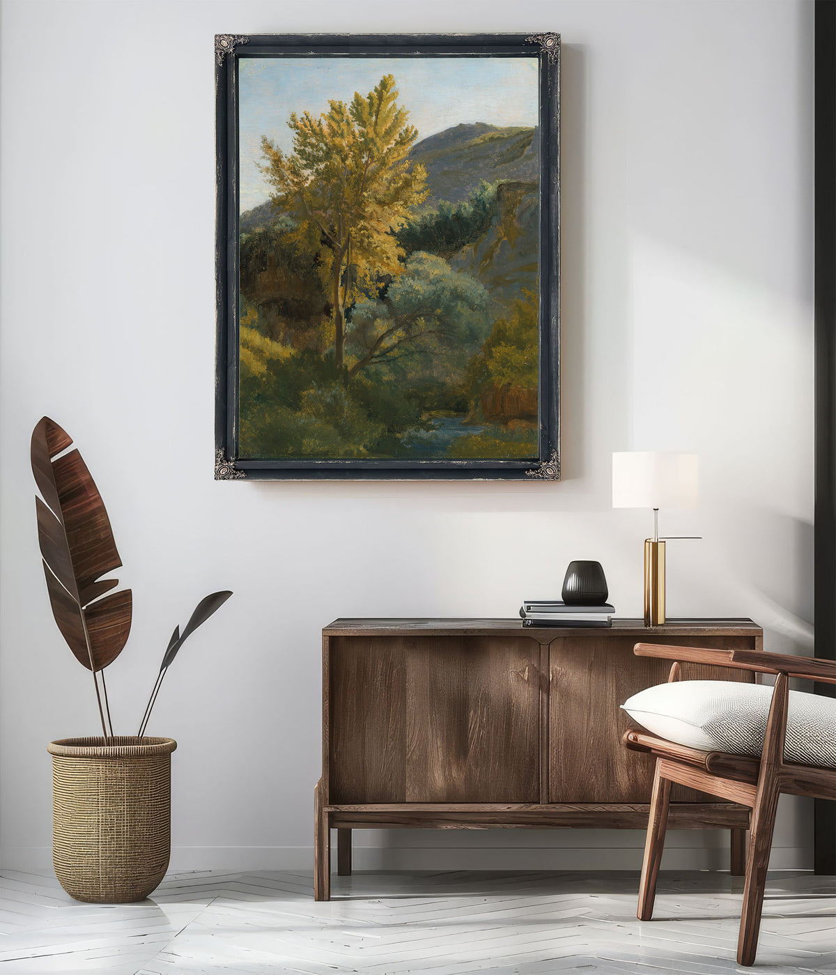 Etude Darbre Pres Dun Torrent En By Camille Corot