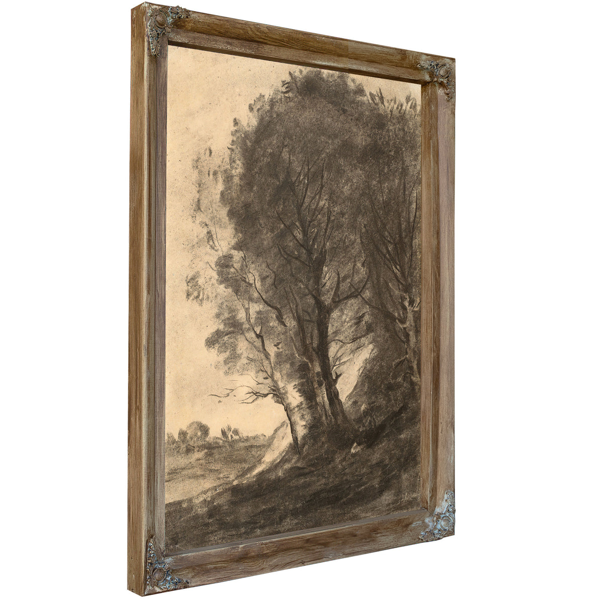 Figure Assise Dans Un Paysage Arbore By Camille Corot