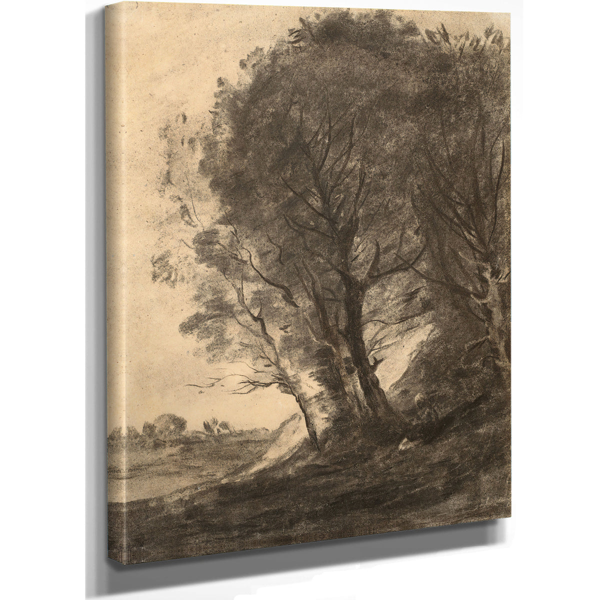 Figure Assise Dans Un Paysage Arbore By Camille Corot