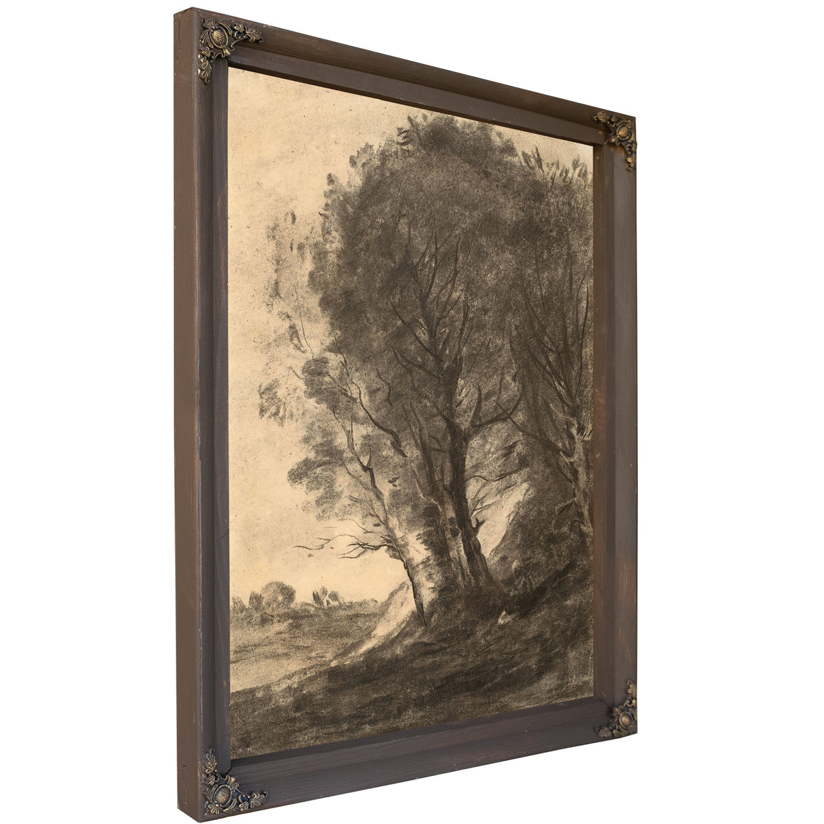 Figure Assise Dans Un Paysage Arbore By Camille Corot