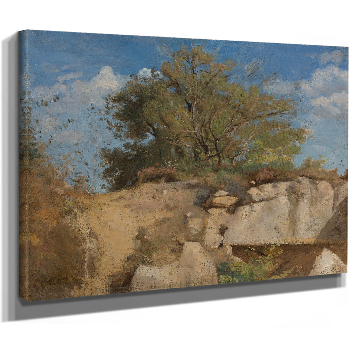 Fontainebleau Sommet de Carriere By Camille Corot