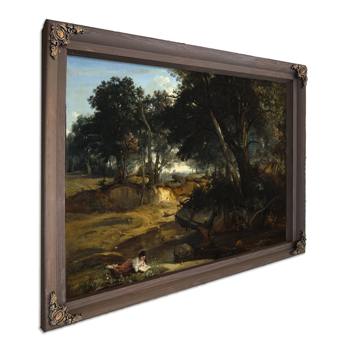 Forest Fontainebleau By Camille Corot
