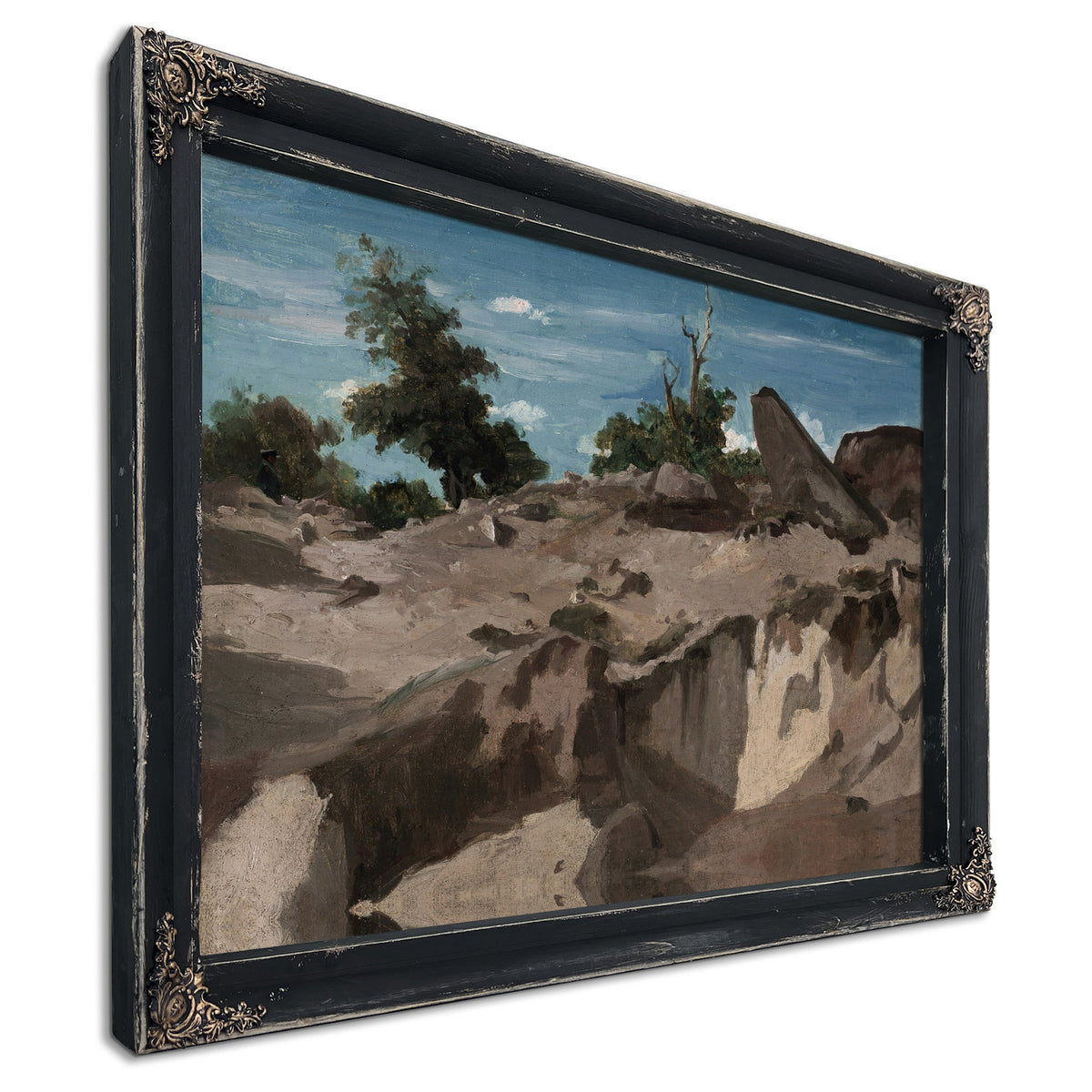 Foret de Fontainebleau Au Plateau By Camille Corot