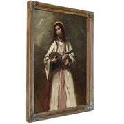Gypsy Woman Mandolin By Camille Corot