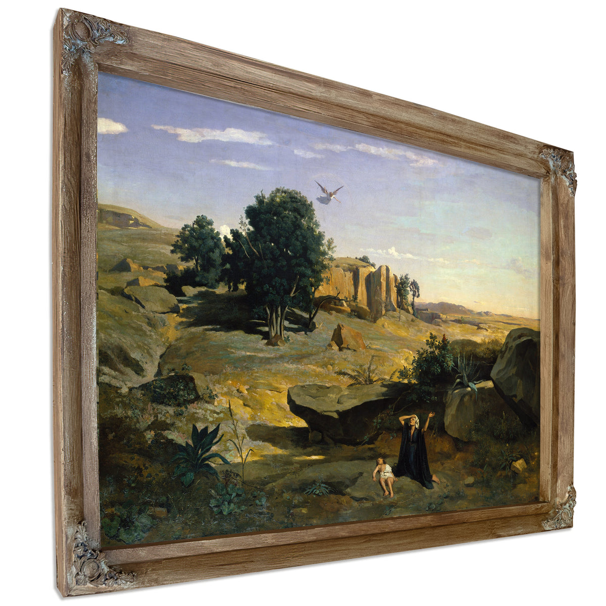 Hagar the Wilderness By Camille Corot