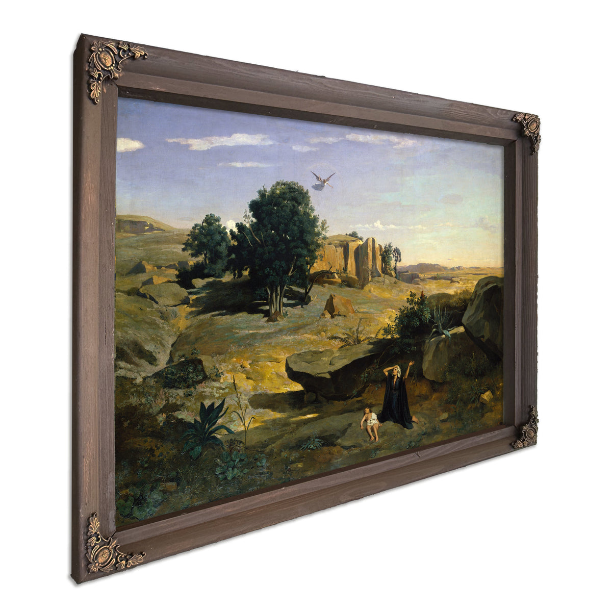 Hagar the Wilderness By Camille Corot