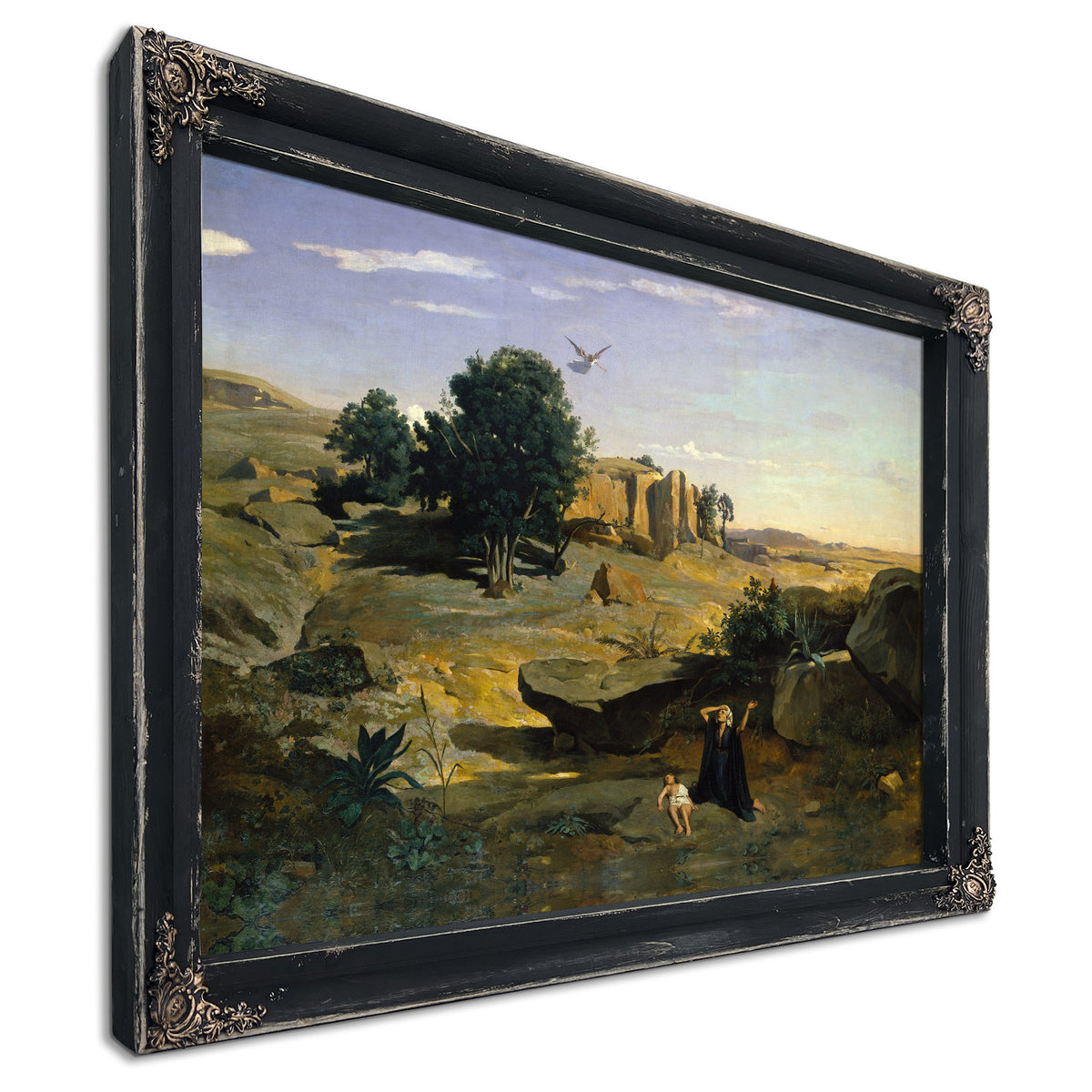 Hagar the Wilderness By Camille Corot