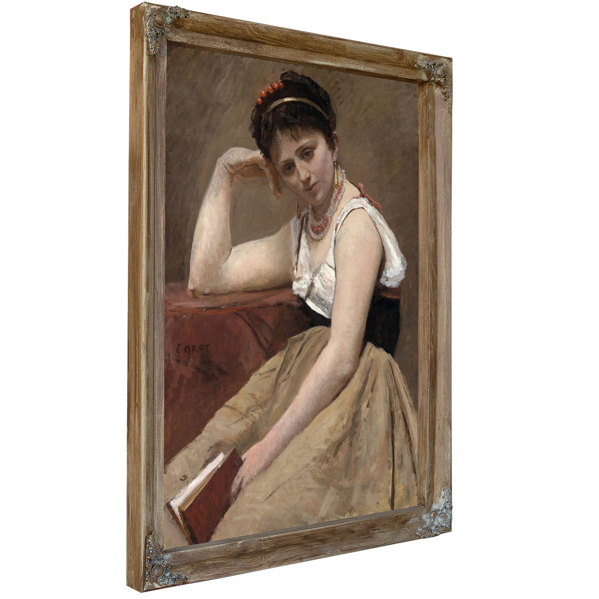 Interrupted Reading By Camille Corot