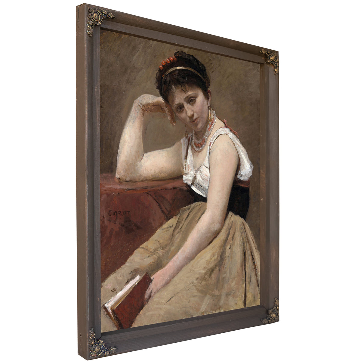 Interrupted Reading By Camille Corot