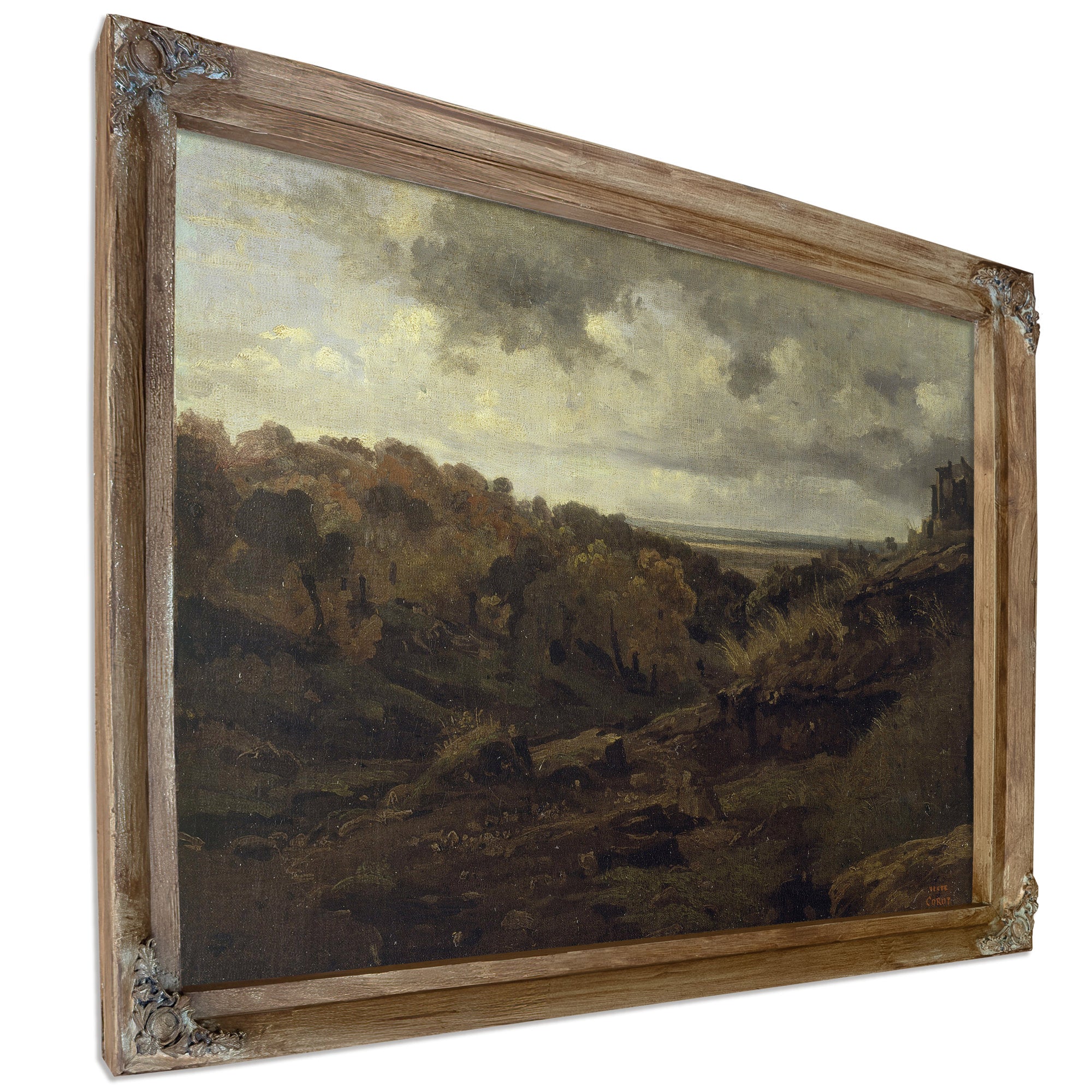 Italian Landscape Near Marino Autumn By Camille Corot