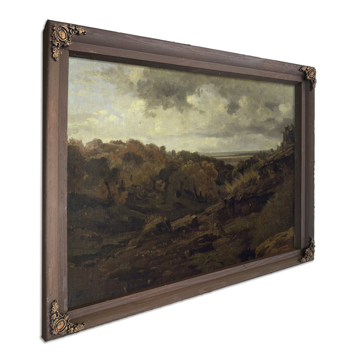 Italian Landscape Near Marino Autumn By Camille Corot