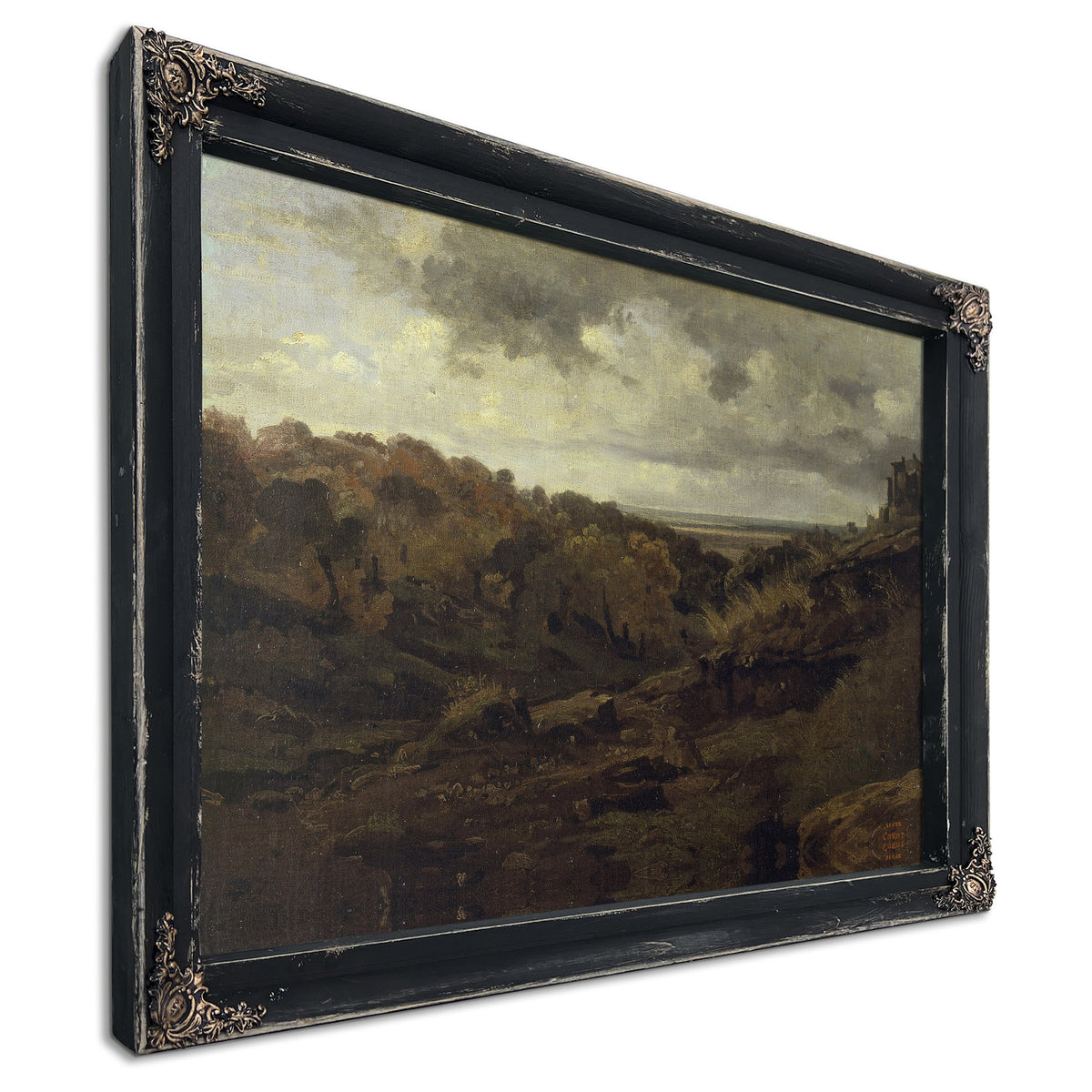 Italian Landscape Near Marino Autumn By Camille Corot