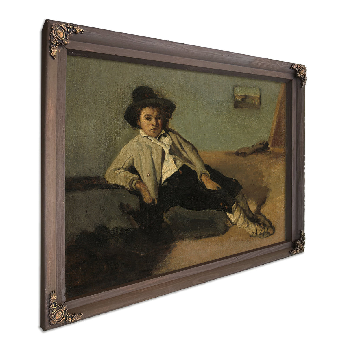 Italian Peasant Boy By Camille Corot