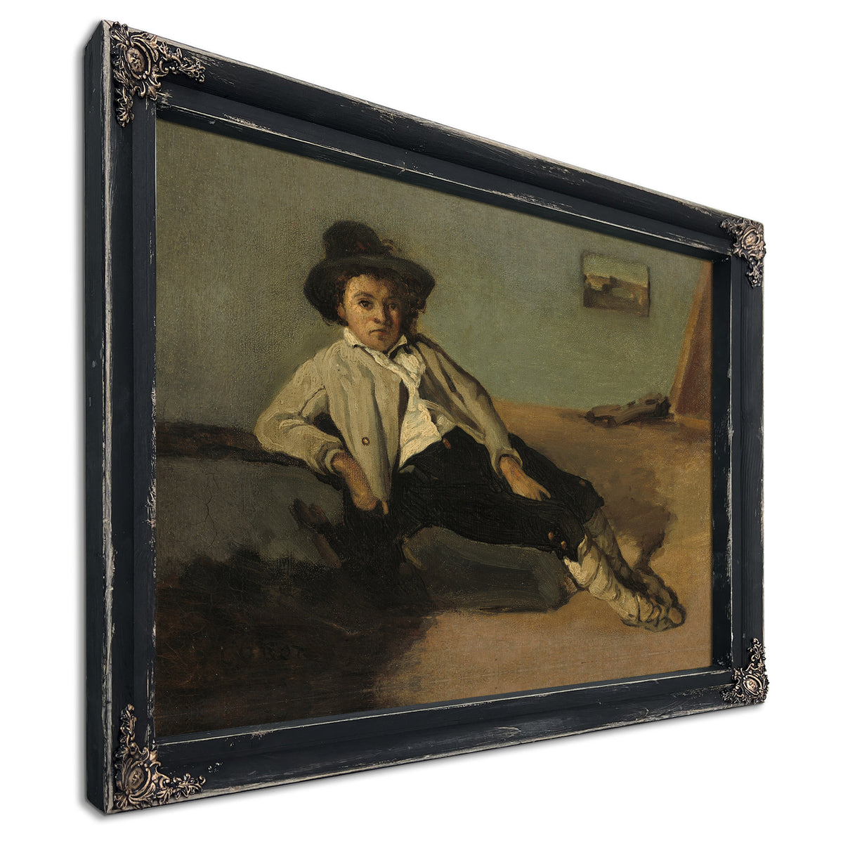 Italian Peasant Boy By Camille Corot