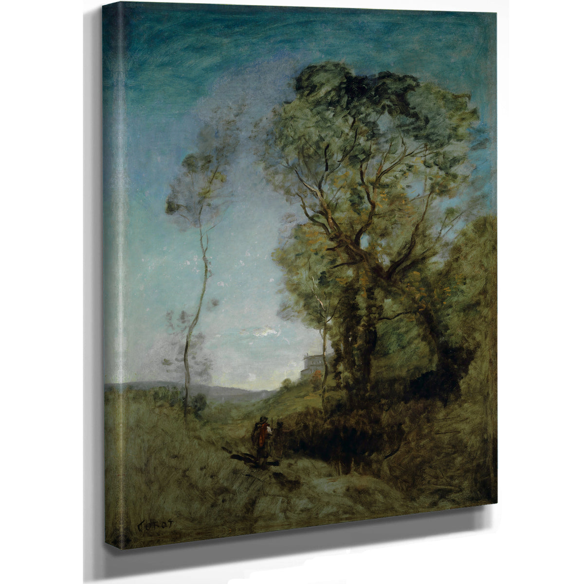 Italienische Villa Hinter Pinien By Camille Corot