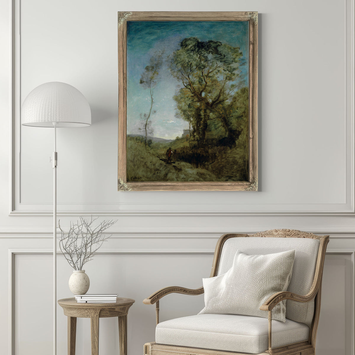 Italienische Villa Hinter Pinien By Camille Corot