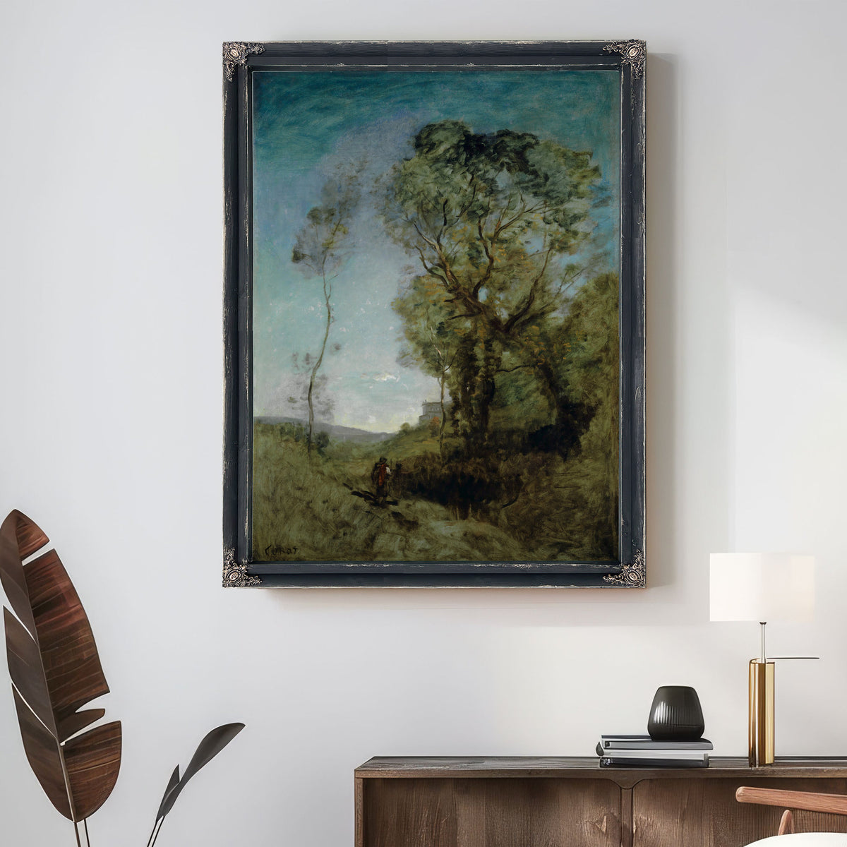 Italienische Villa Hinter Pinien By Camille Corot