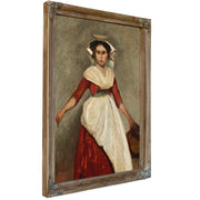Italienne Debout Tenant Une Cruche By Camille Corot