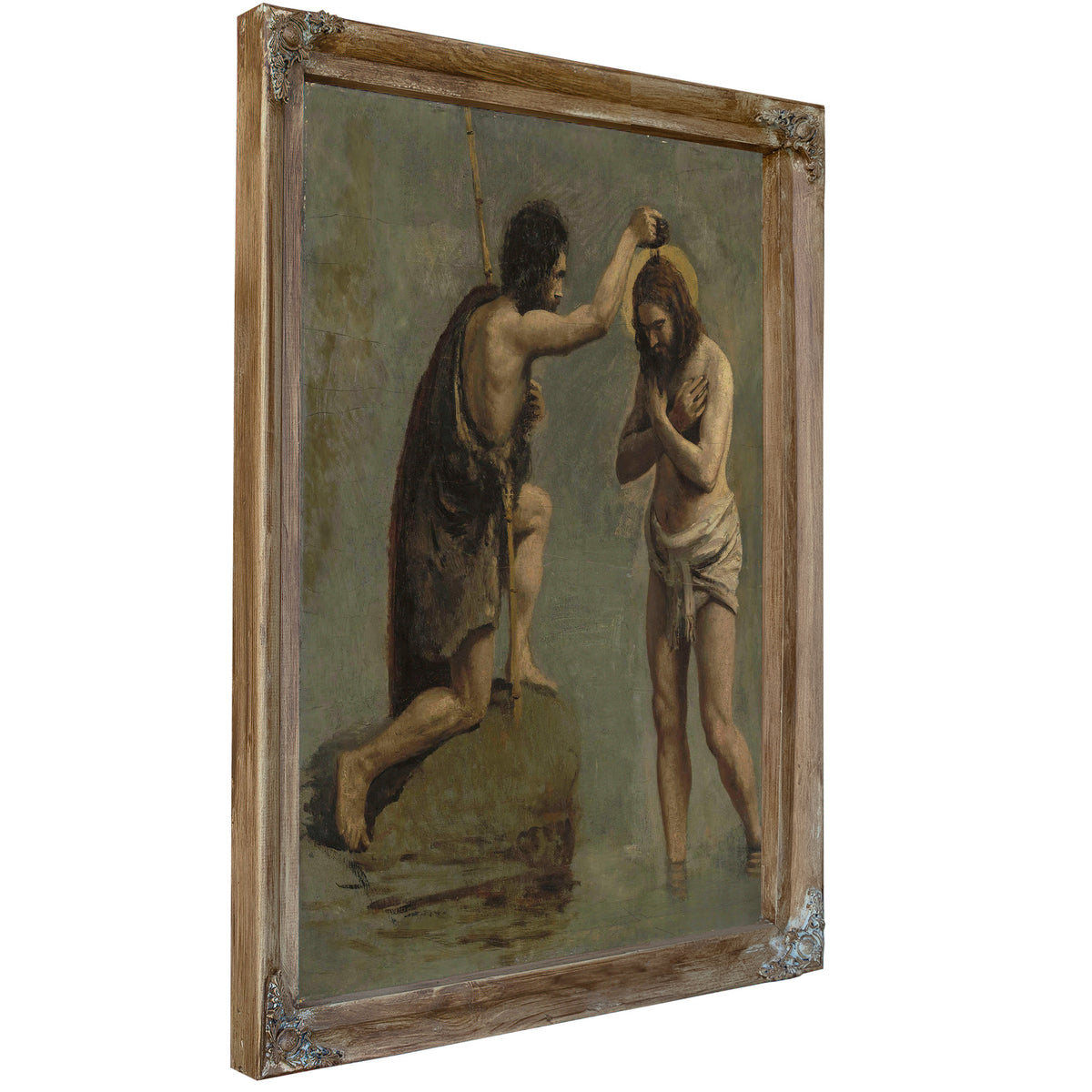 Jesus et Saint Jean Etude Pour le By Camille Corot