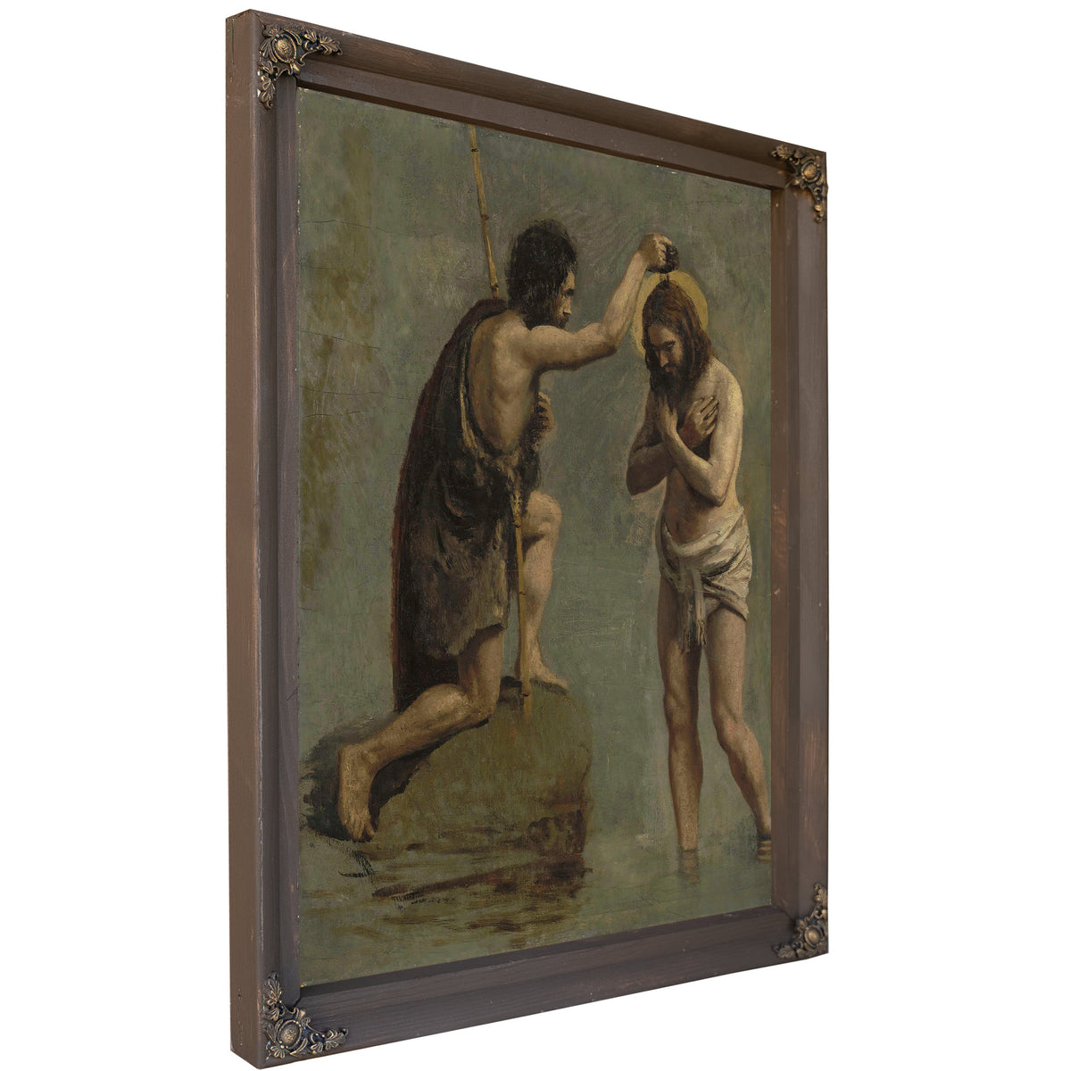 Jesus et Saint Jean Etude Pour le By Camille Corot