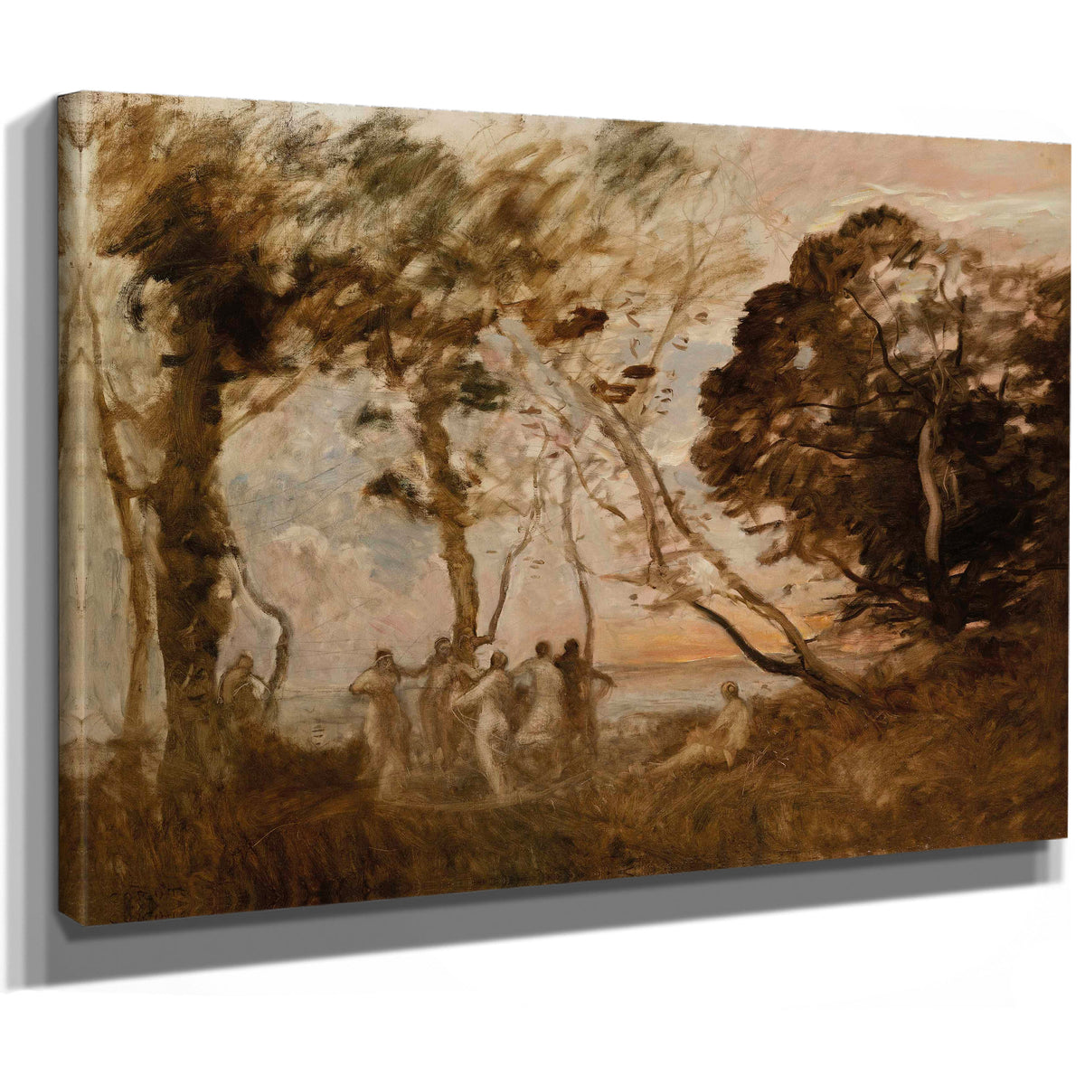 La Danse Des Nymphes By Camille Corot