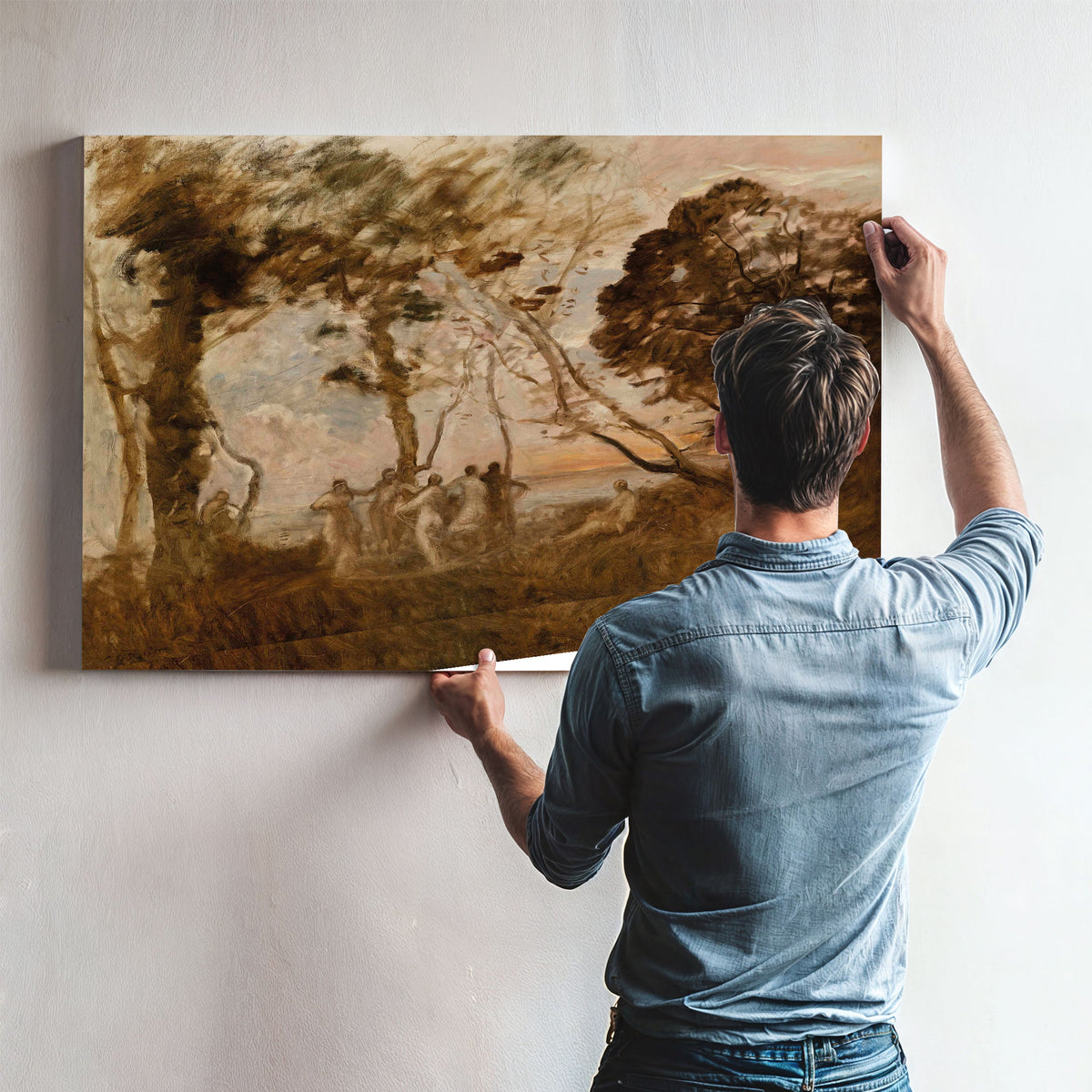 La Danse Des Nymphes By Camille Corot