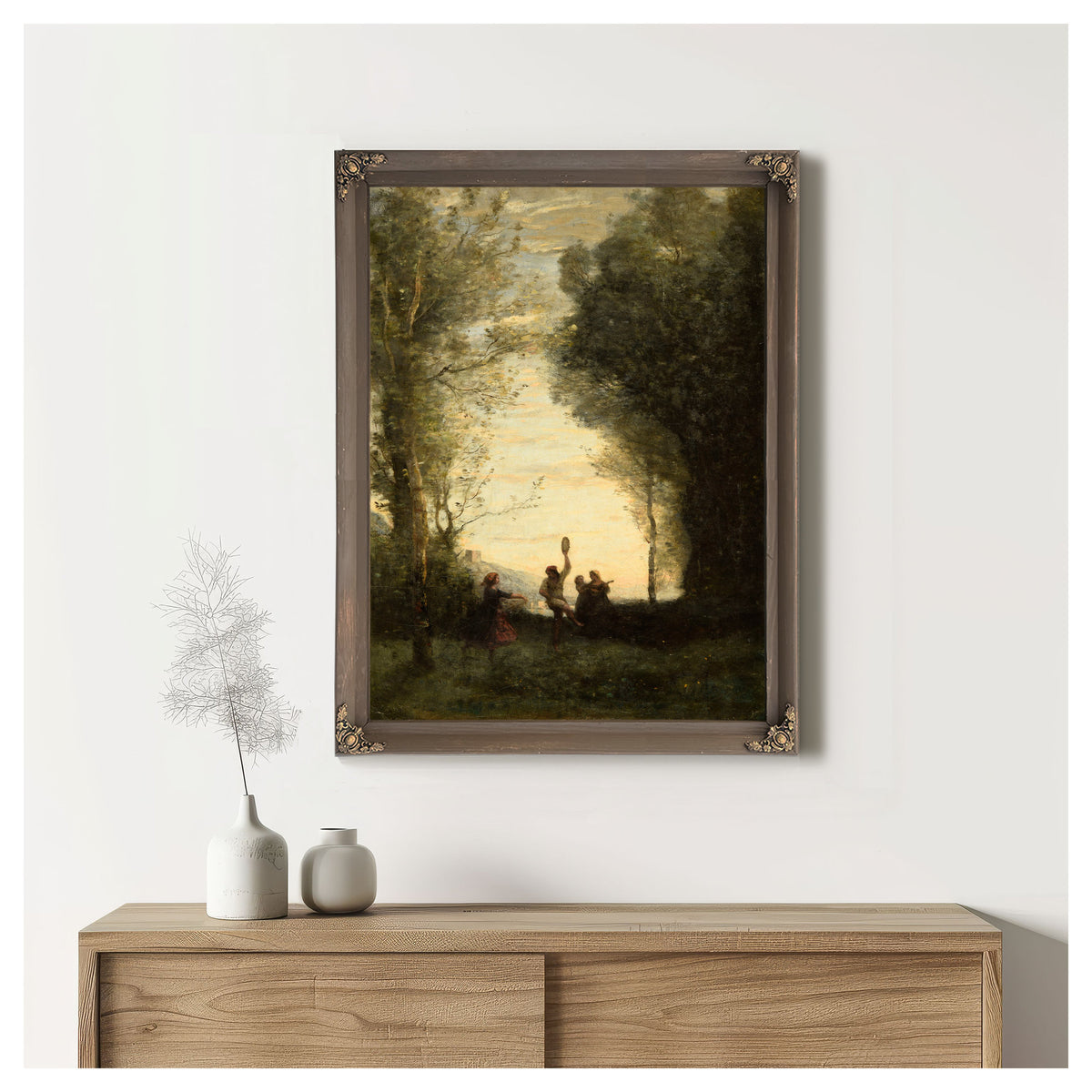 La Danse Italienne By Camille Corot