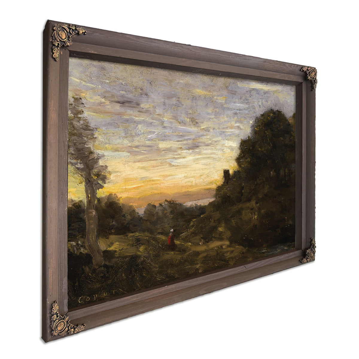 La Tour Dans Les Arbres Tower the By Camille Corot