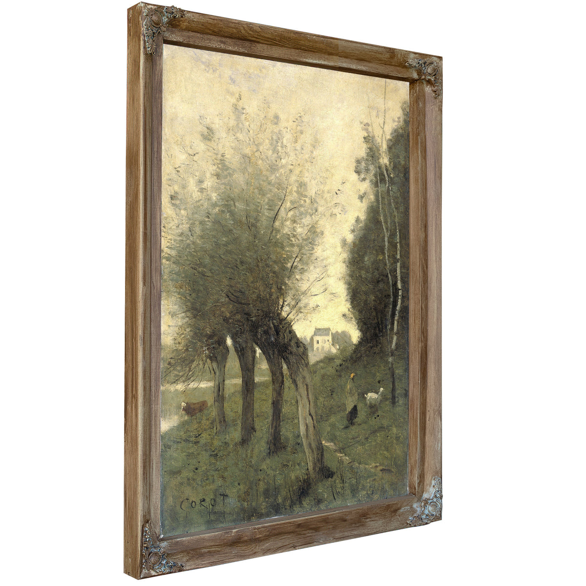 Landscape Pollard Willows By Camille Corot