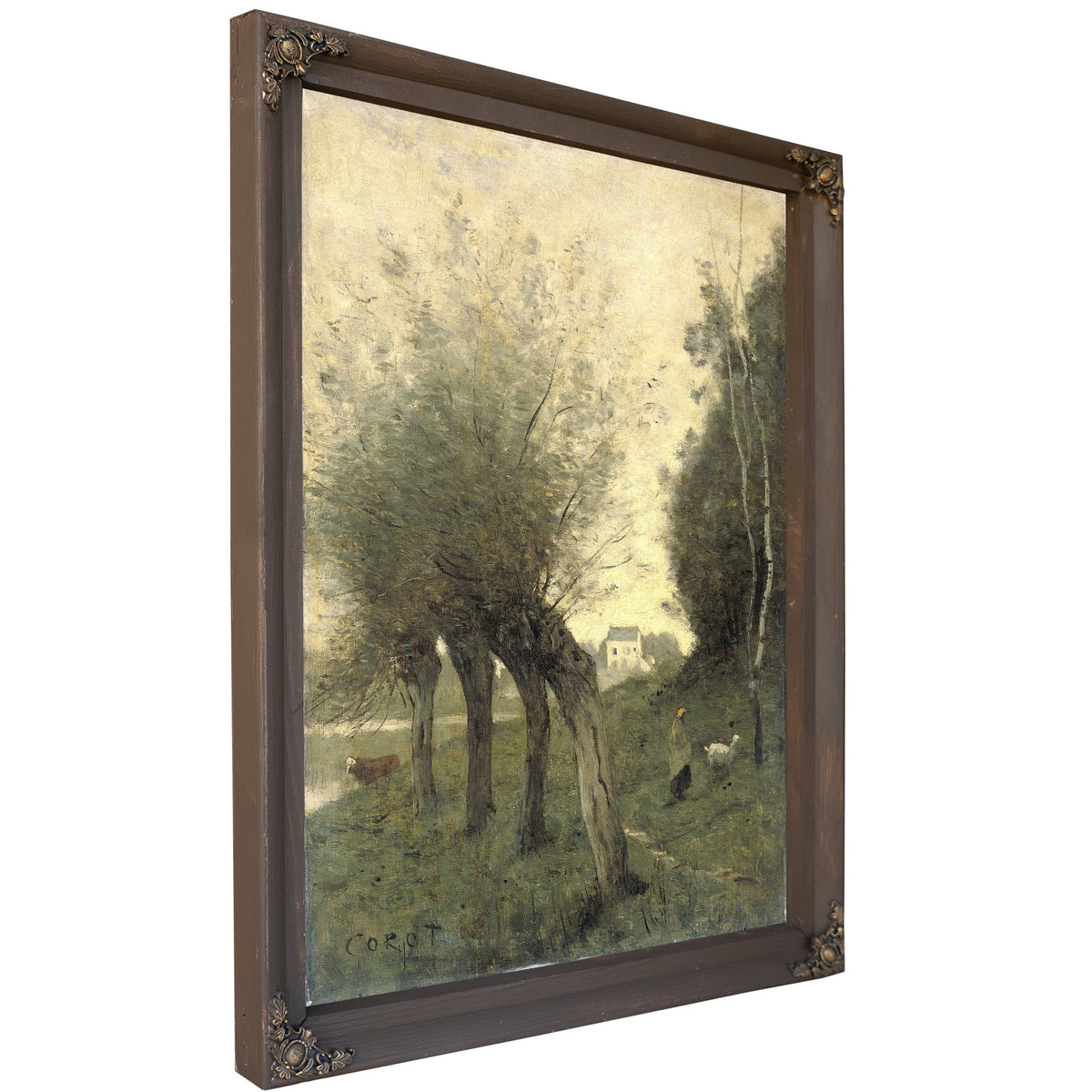 Landscape Pollard Willows By Camille Corot