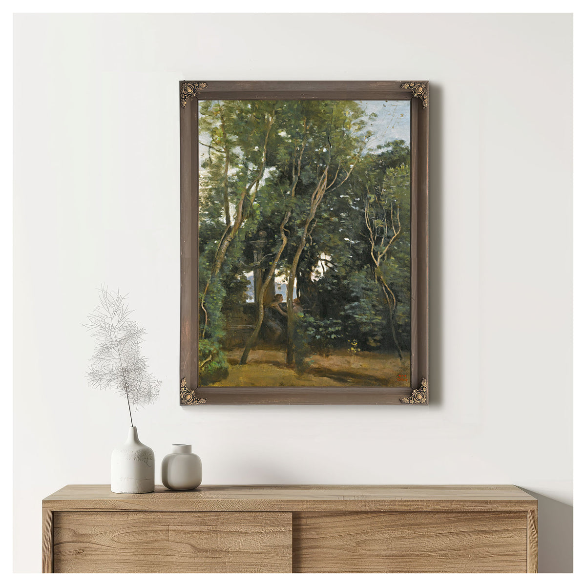 Le Matin Sous Les Arbres By Camille Corot