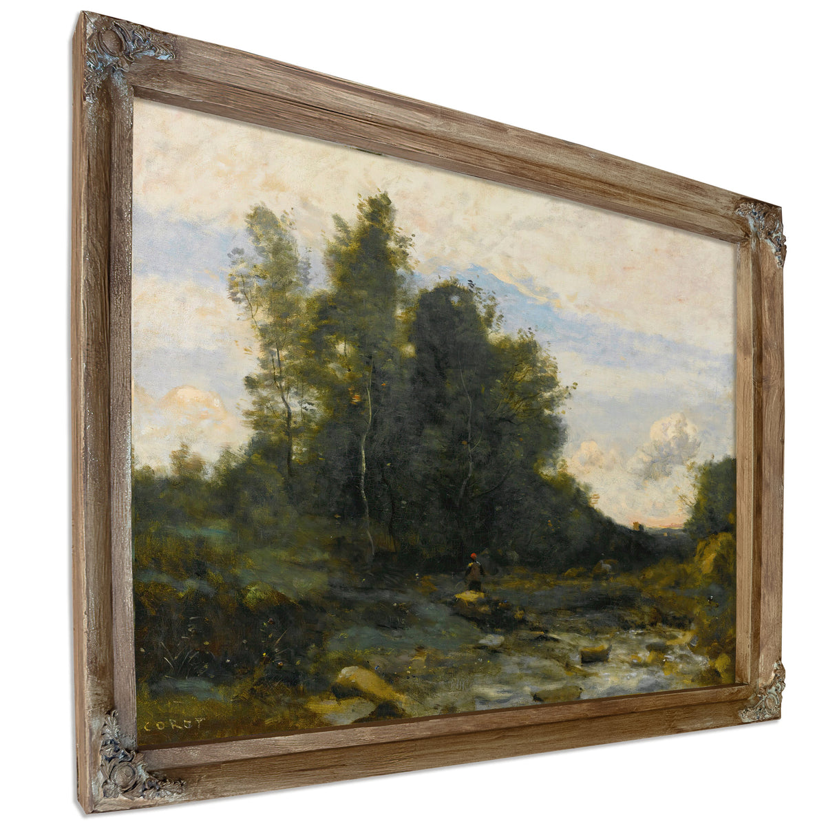 Le Torrent Pierreux Crepuscule 1 By Camille Corot