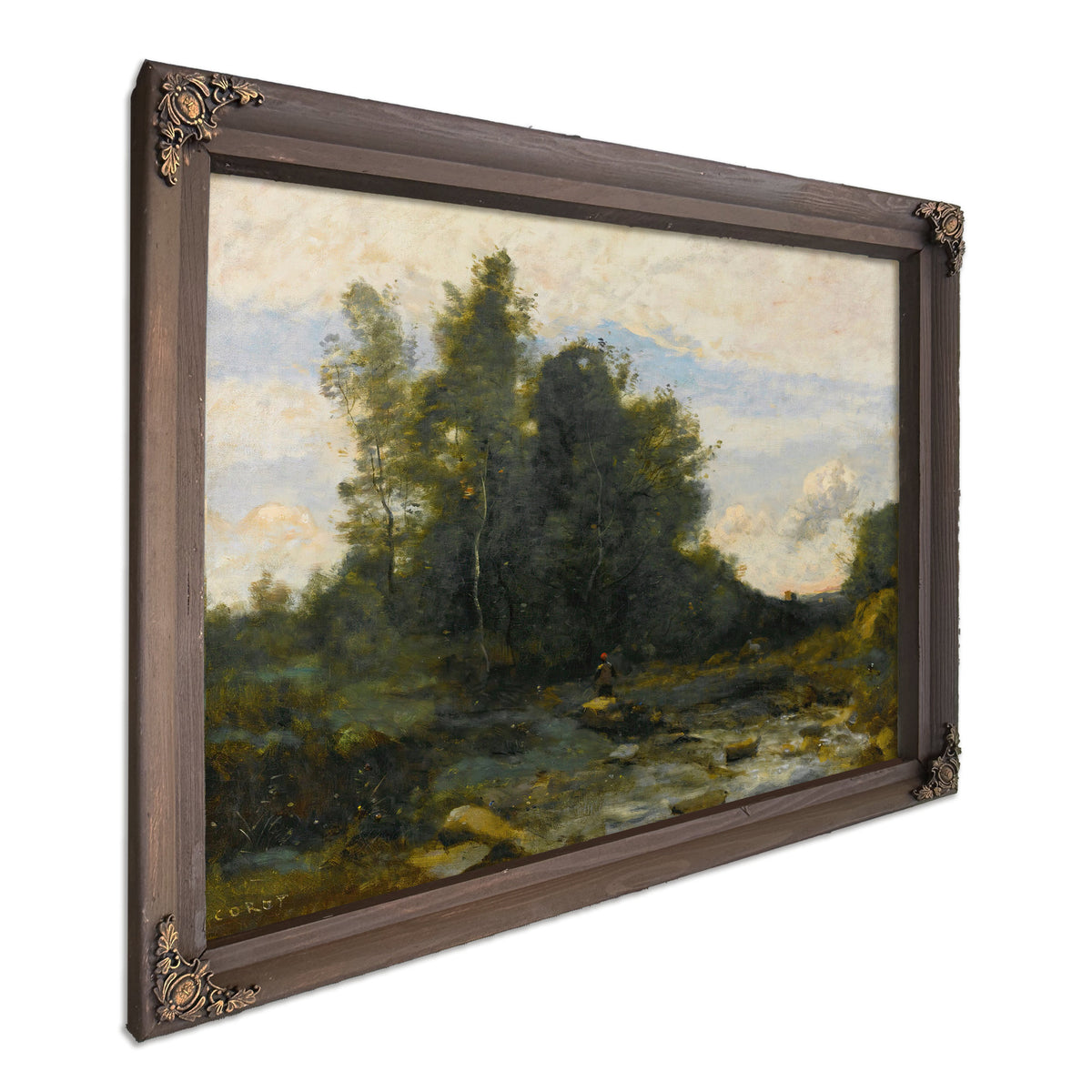 Le Torrent Pierreux Crepuscule 1 By Camille Corot