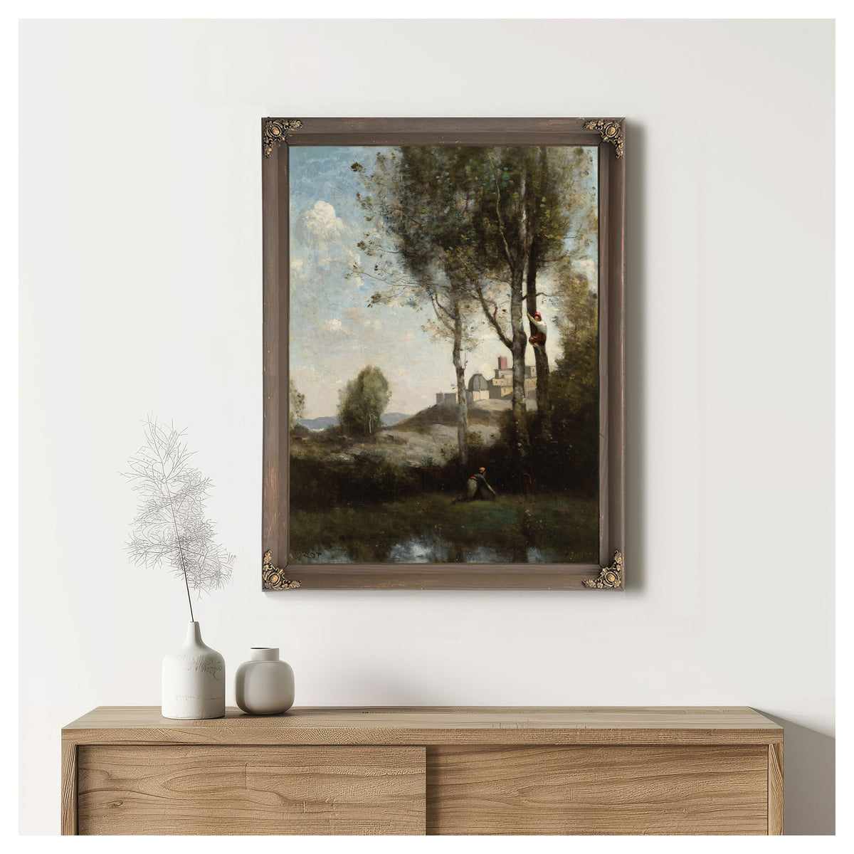 Les Denicheurs Toscans By Camille Corot