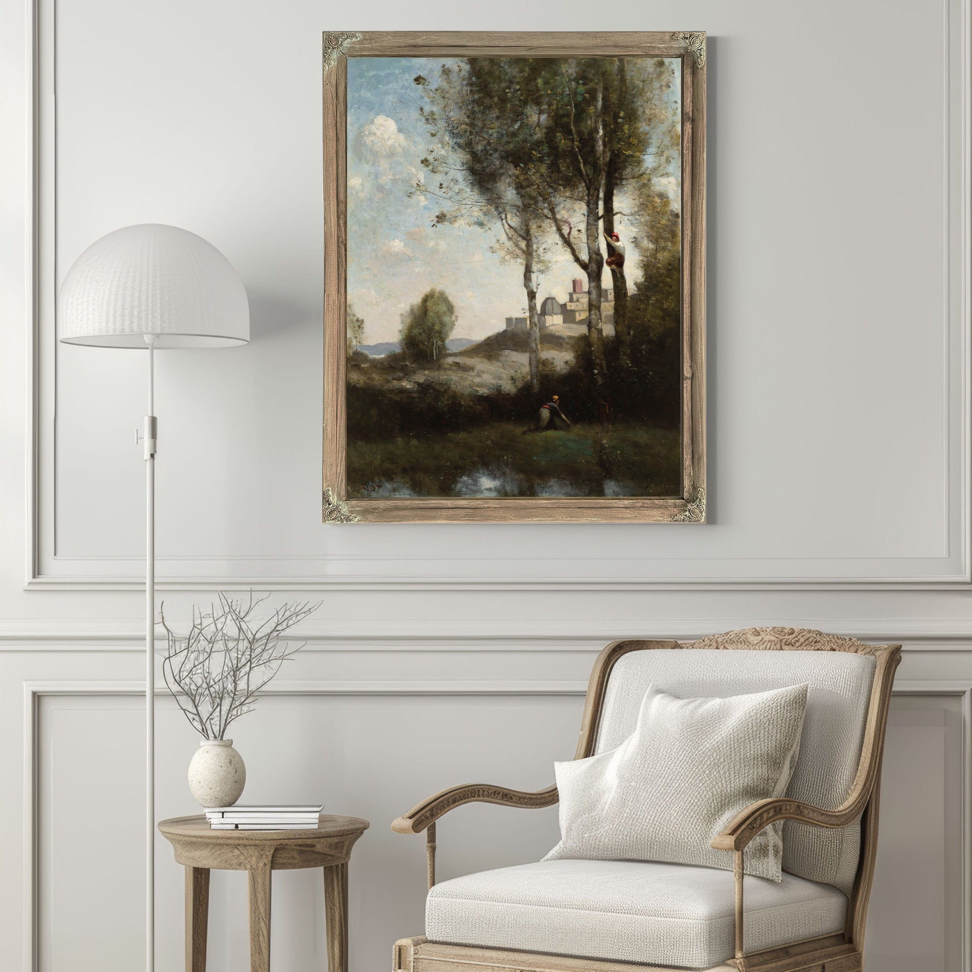 Les Denicheurs Toscans By Camille Corot
