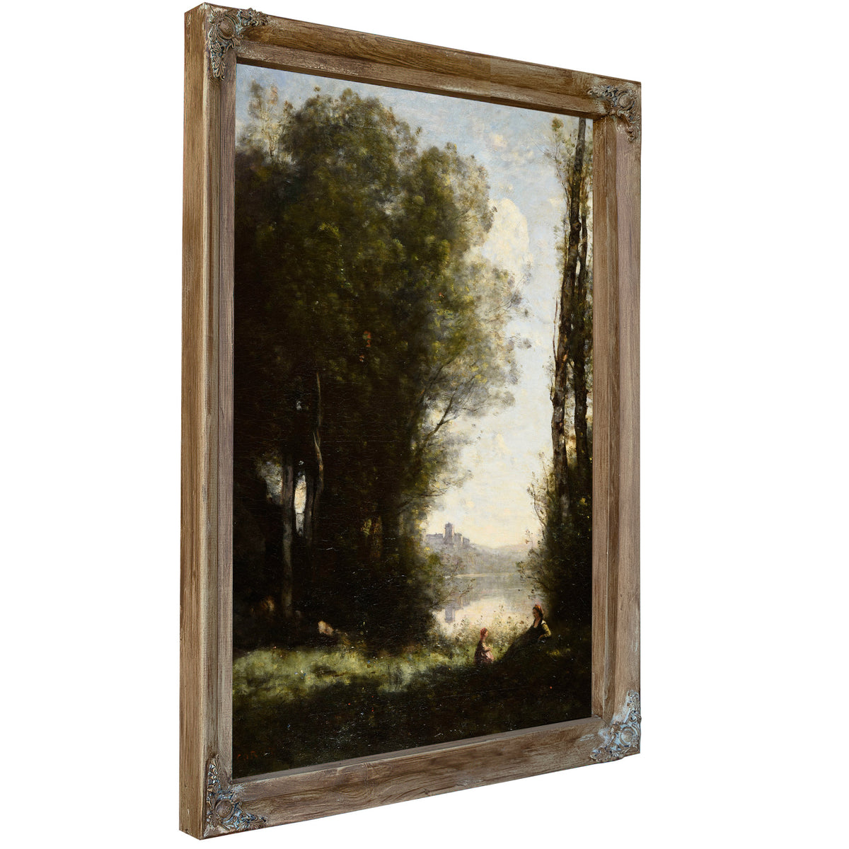 Les Deux Soeurs Sous Les Arbres Au By Camille Corot