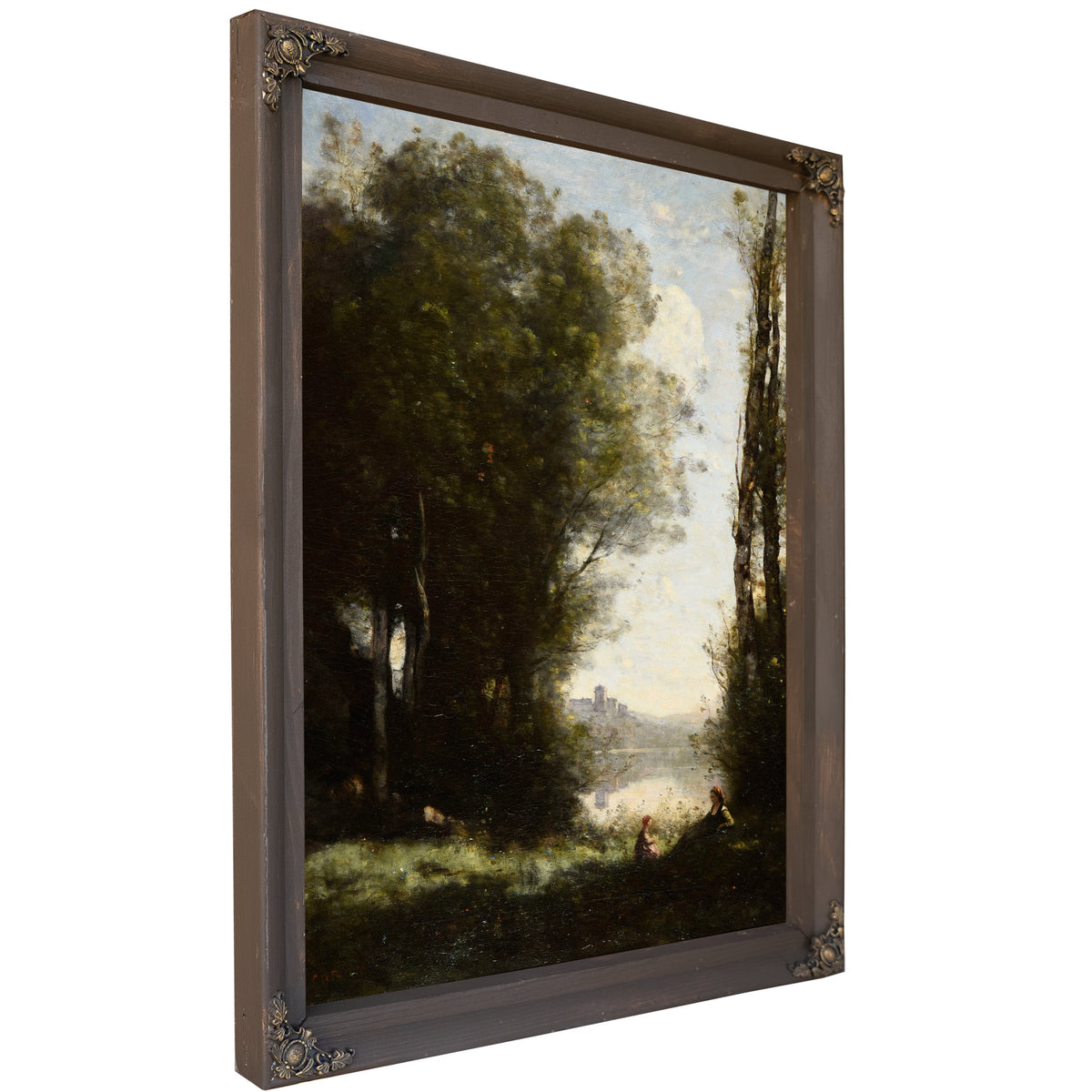 Les Deux Soeurs Sous Les Arbres Au By Camille Corot