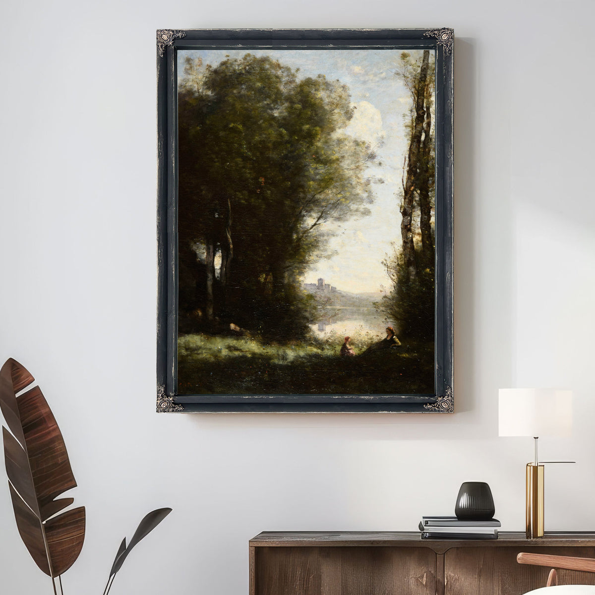 Les Deux Soeurs Sous Les Arbres Au By Camille Corot