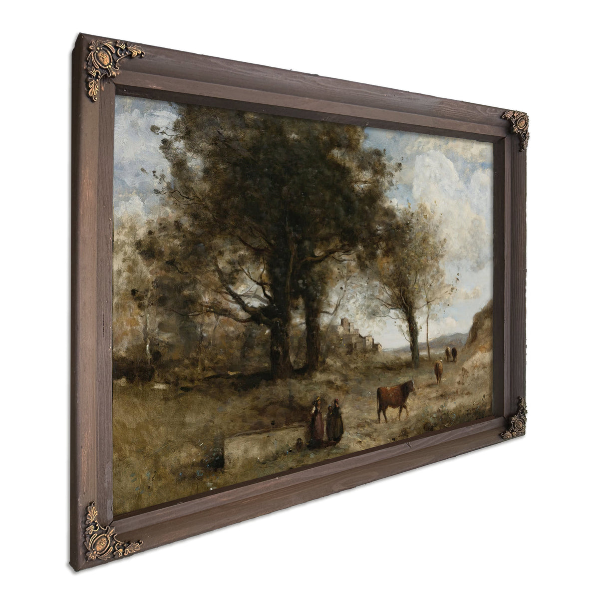 Les Vacheres la Fontaine By Camille Corot