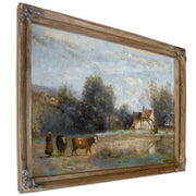 Luzancy Petites Maisons de Paysans Au By Camille Corot