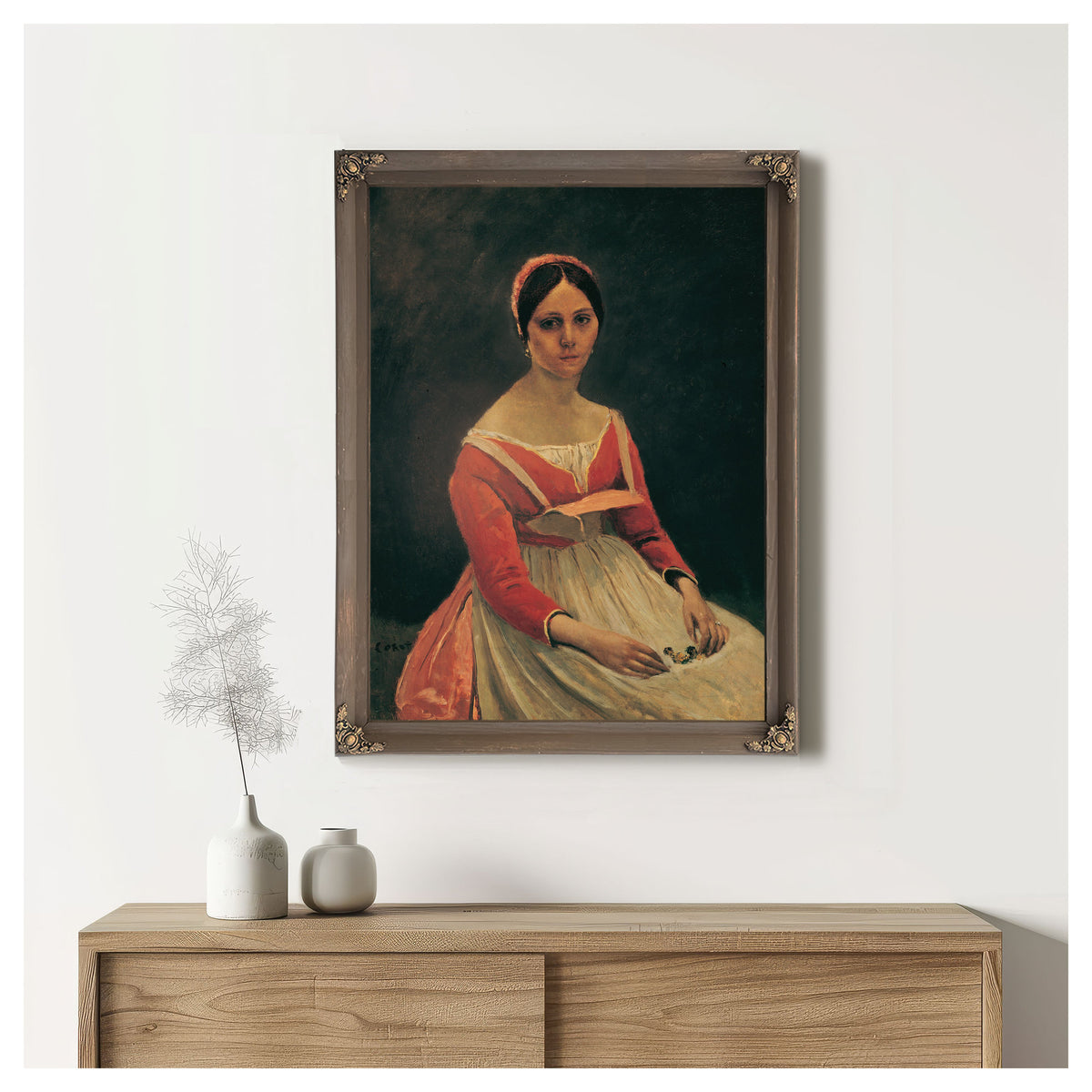 Madame Legois By Camille Corot