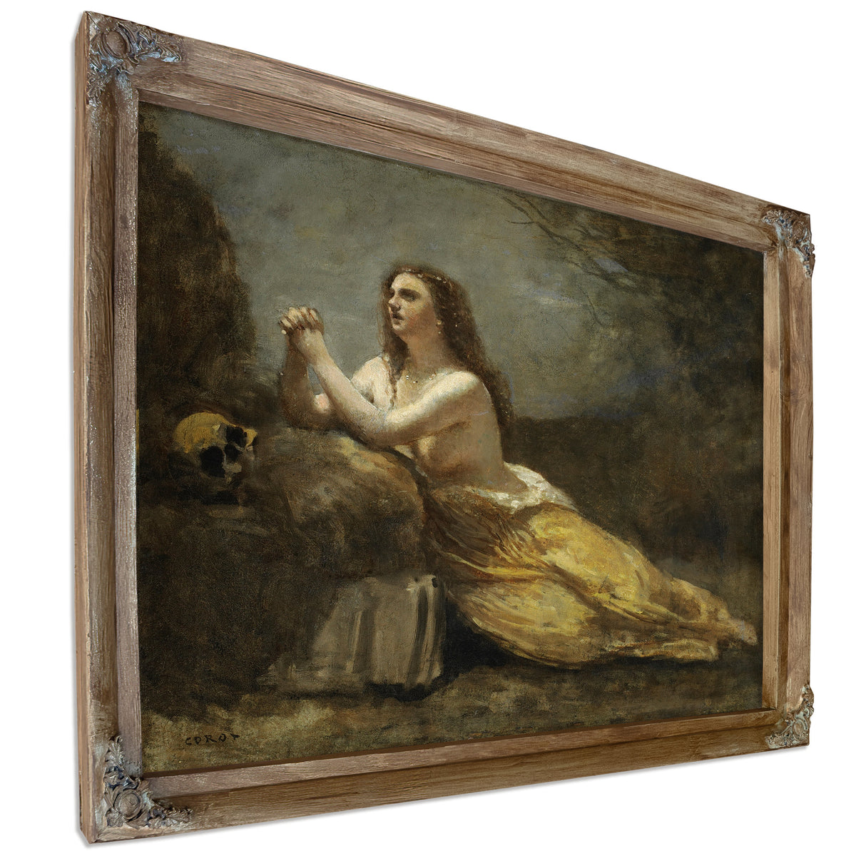 Madeleine En Priere By Camille Corot