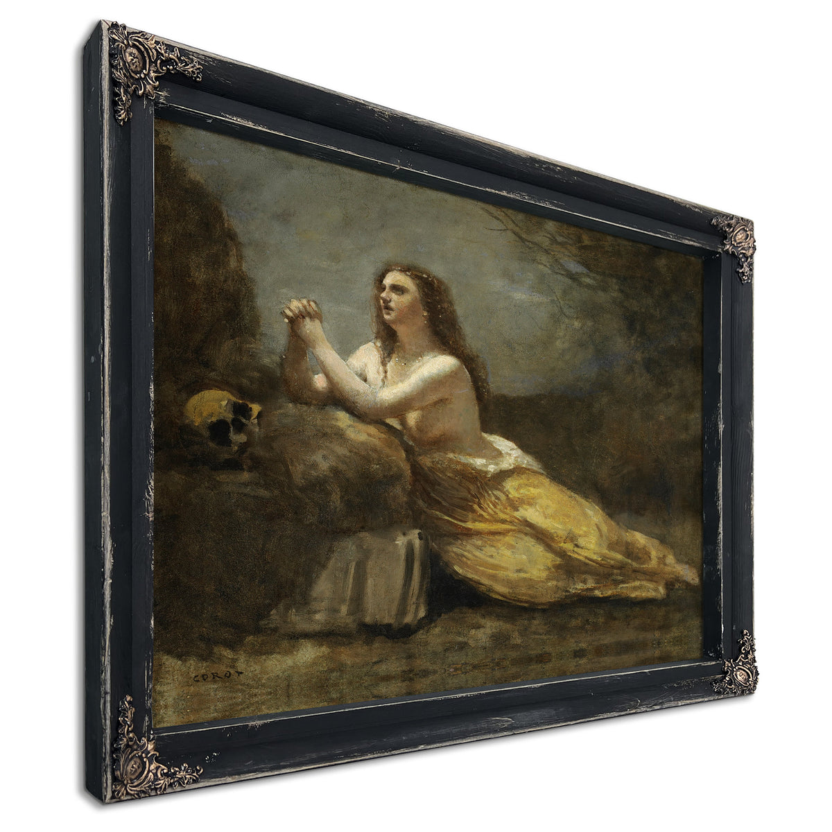 Madeleine En Priere By Camille Corot