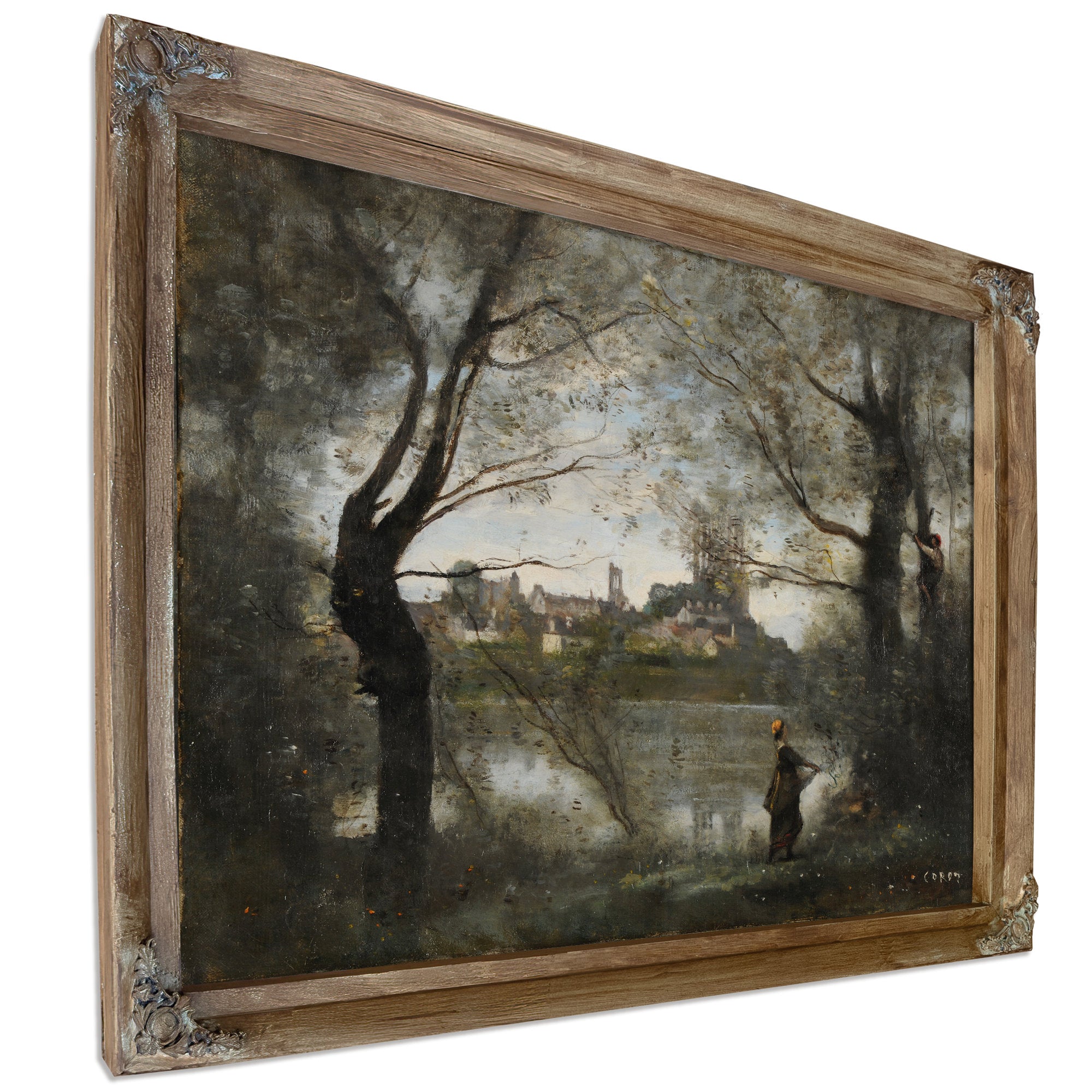 Mantes le Soir By Camille Corot