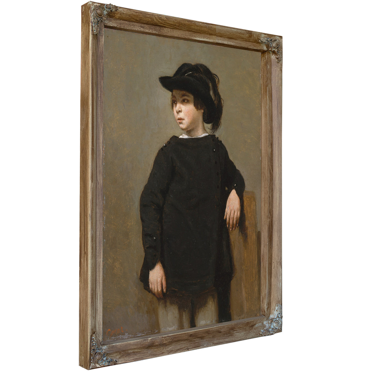 Portrait a Child By Camille Corot